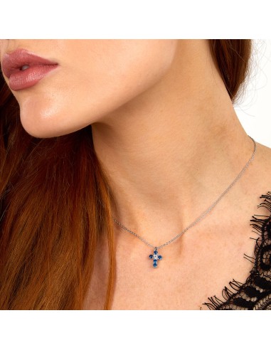 Collana Morellato Tesori – Croce Zirconi Blu e...