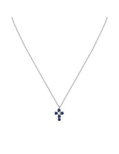 Collana Morellato Tesori – Croce Zirconi Blu e...