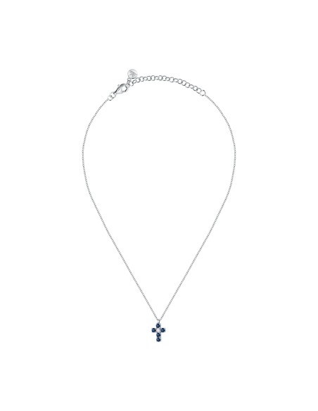 Collana Morellato Tesori – Croce Zirconi Blu e Bianchi (SAIW216)