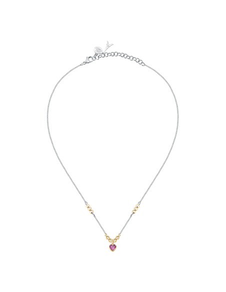 Collana Emily in Paris – Cuore Rosa Acciaio e Oro (SAIX33)