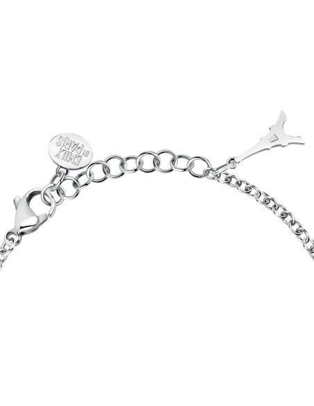 Bracciale Emily in Paris – Cuore Bianco Acciaio e Oro (SAIX34)