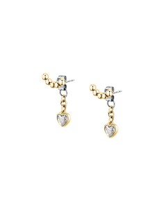 Orecchini Emily in Paris – Cuore Bianco Acciaio e Oro...