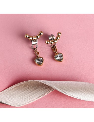Orecchini Emily in Paris – Cuore Bianco Acciaio...