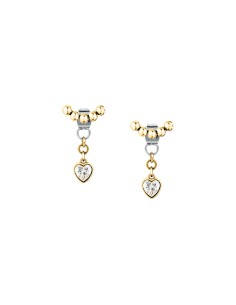 Orecchini Emily in Paris – Cuore Bianco Acciaio e Oro... 2