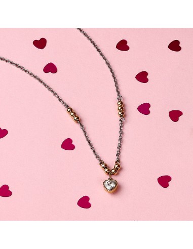 Collana Emily in Paris – Cuore Bianco Acciaio e...