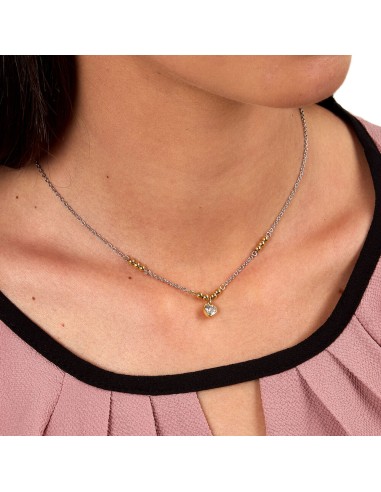 Collana Emily in Paris – Cuore Bianco Acciaio e...