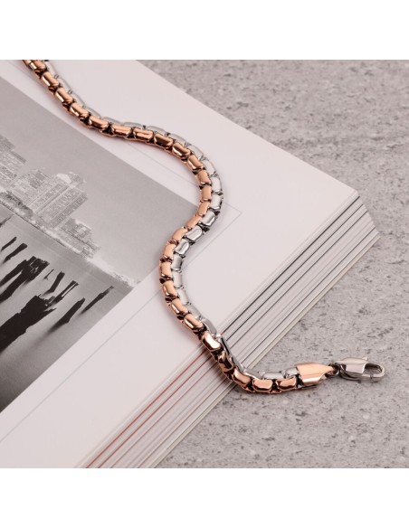 Bracciale Uomo Morellato Motown Acciaio Bicolor (SALS54)