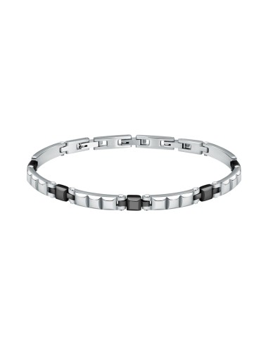 Bracciale Uomo Morellato Acciaio Silver Nero...