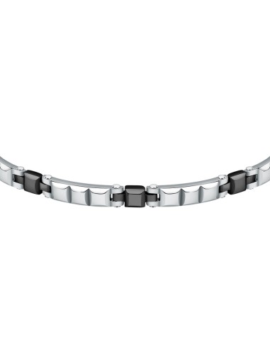 Bracciale Uomo Morellato Acciaio Silver Nero...