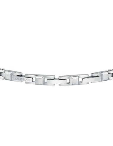 Bracciale Uomo Morellato Acciaio Silver Nero...