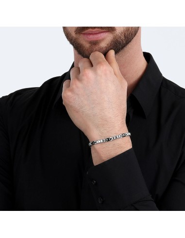 Bracciale Uomo Morellato Acciaio Silver Nero...