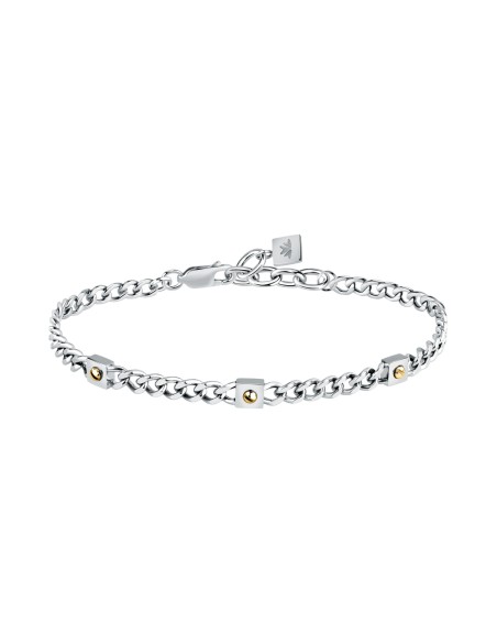Bracciale Uomo Morellato Catena Acciaio e Oro 750 (SATM24)