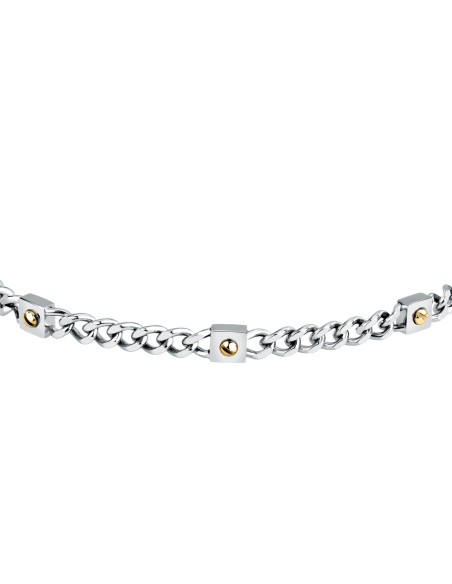 Bracciale Uomo Morellato Catena Acciaio e Oro 750 (SATM24)