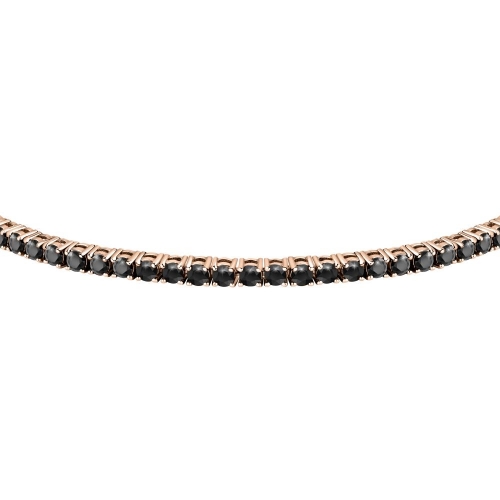 Bracciale Uomo Morellato Tennis Argento Nero...
