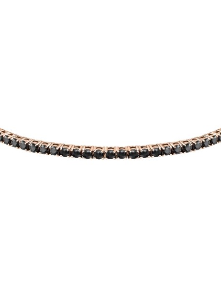 Bracciale Uomo Morellato Tennis Argento Nero Zirconi (SATT01)