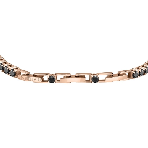 Bracciale Uomo Morellato Tennis Argento Nero...