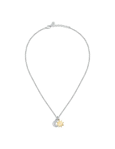 Collana Morellato Donna Luna e Stella Bicolore con Cristallo (SAUY03)