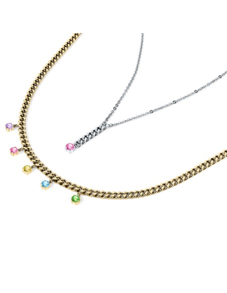 Collana Morellato Donna Dorata con Cristalli Colorati (SAUZ01)