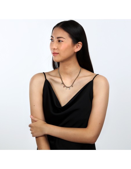 Collana Morellato Donna Dorata con Cristalli Colorati (SAUZ01)