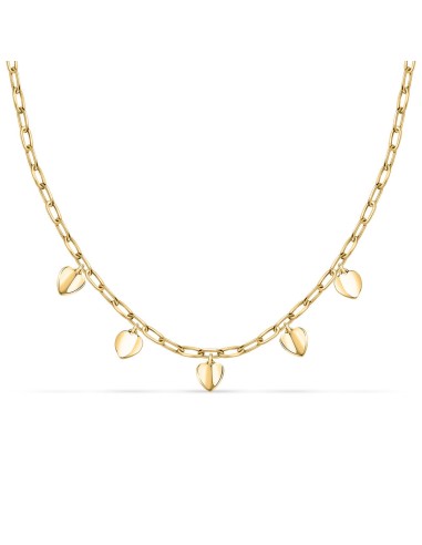 Collana Morellato Cuori Dorati Acciaio Donna...