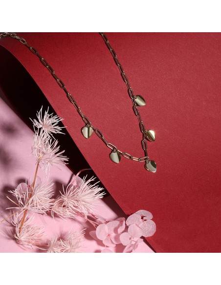 Collana Morellato Cuori Dorati Acciaio Donna (SAWW01)