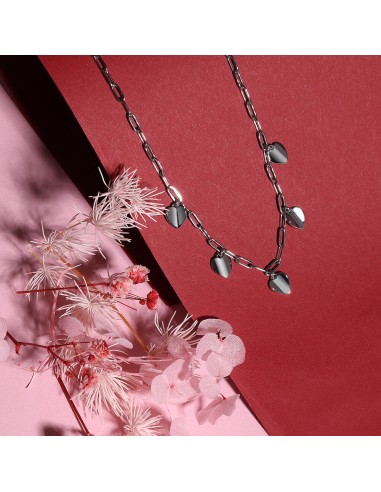 Collana Morellato Cuori Acciaio Silver Donna...