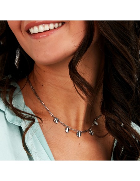 Collana Morellato Cuori Acciaio Silver Donna (SAWW02)