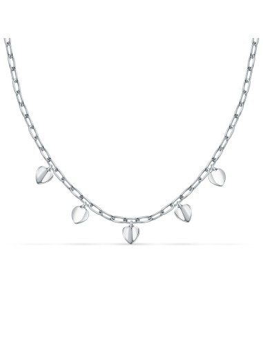 Collana Morellato Cuori Acciaio Silver Donna...