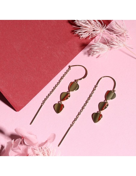 Orecchini Morellato Cuori Pendenti Dorati Donna (SAWW06)