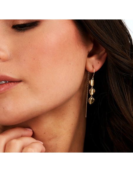 Orecchini Morellato Cuori Pendenti Dorati Donna (SAWW06)