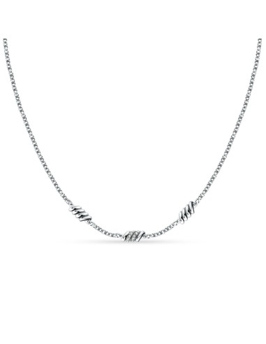 Collana Morellato Torchon con Cristalli Bianchi...