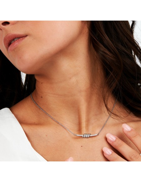 Collana Morellato Argento con Cristallo Centrale Donna (SAWZ04)