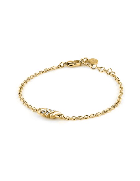 Bracciale Morellato Torchon – Dorato con Nodo e Cristalli (SAWZ07)