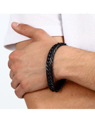 Bracciale Uomo Sector Bold Nero in Acciaio...