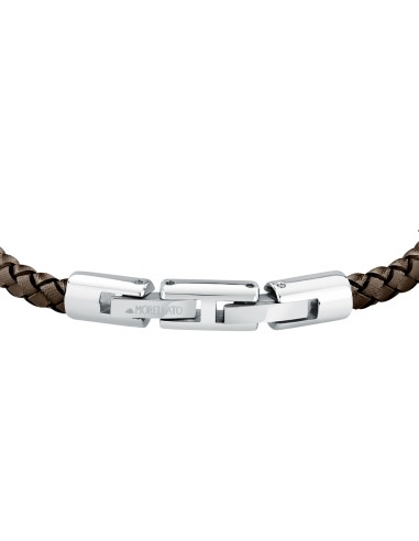 Bracciale Morellato Uomo Pelle Marrone Nero e...