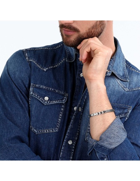 Bracciale Sector Uomo Acciaio Silver con Ancora (SZS88)