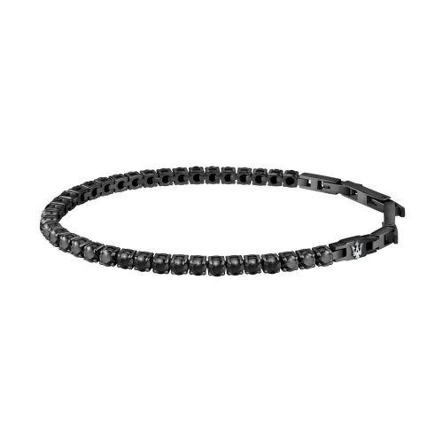 Bracciale Uomo Maserati Tennis Nero con Zirconi...