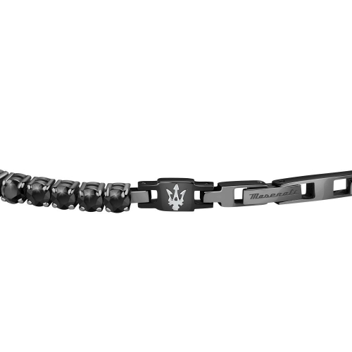 Bracciale Uomo Maserati Tennis Nero con Zirconi...