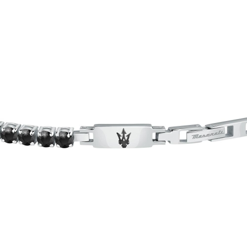 Bracciale Uomo Maserati Tennis Acciaio Zirconi...