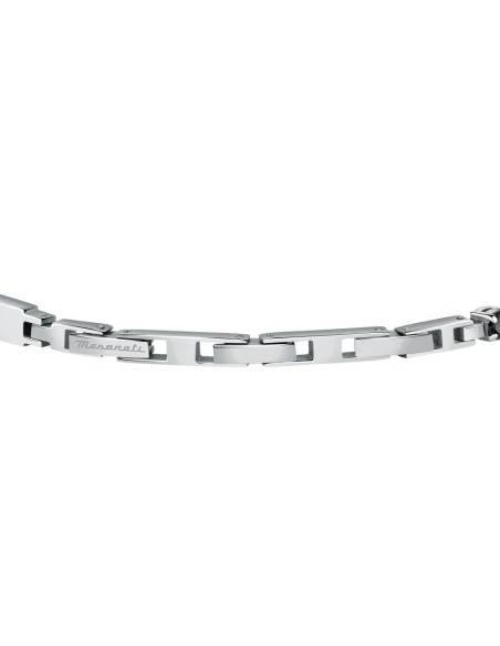 Bracciale Uomo Maserati Tennis Acciaio Zirconi Neri (JM222AVC04)