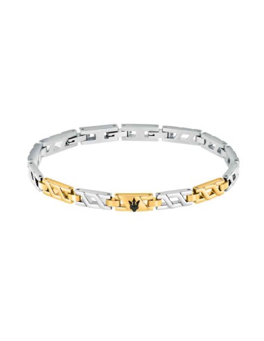 Bracciale MASERATI uomo Iconic acciaio / oro