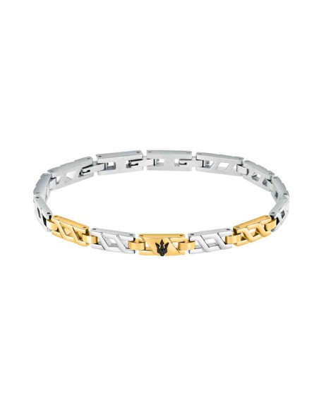 Bracciale MASERATI uomo Iconic acciaio / oro