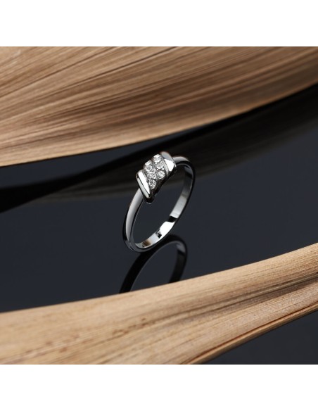 Morellato Torchon – Anello Donna Acciaio con Cristalli (SAWZ14)