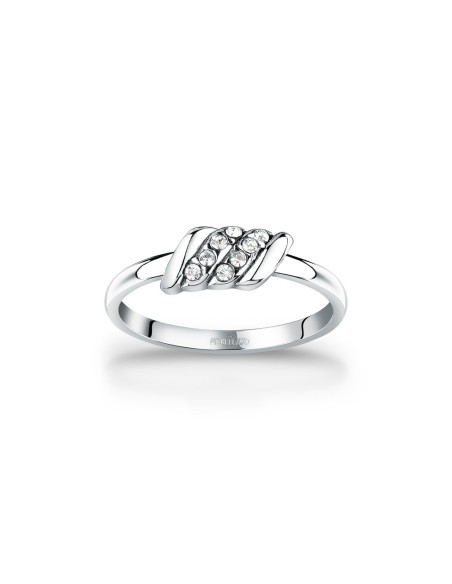 Morellato Torchon – Anello Donna Acciaio con Cristalli (SAWZ14)