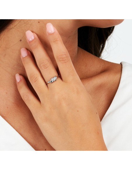 Morellato Torchon – Anello Donna Acciaio con Cristalli (SAWZ14)