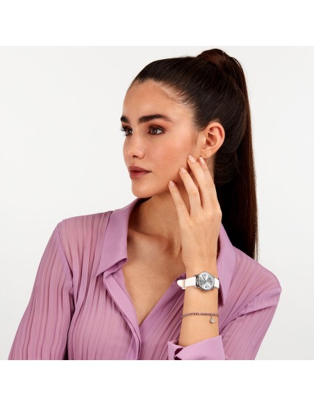 B&G Ease – Orologio Donna Silver con Bracciale Rosa (R3851322505)