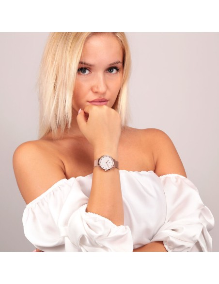 B&G Preppy – Orologio Donna Oro Rosa con Cinturino Mesh (R3853252538)