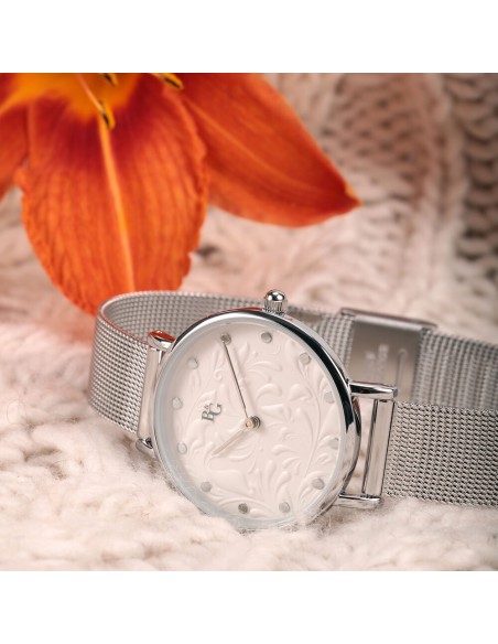 B&G Preppy – Orologio Donna Argento con Cinturino Mesh (R3853252539)
