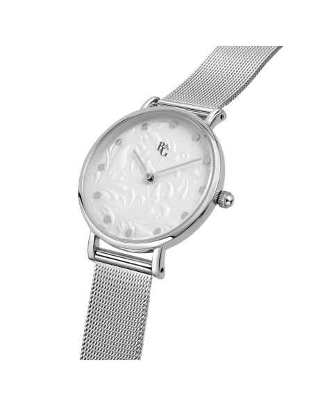 B&G Preppy – Orologio Donna Argento con Cinturino Mesh (R3853252539)