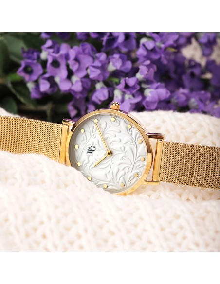 B&G Preppy – Orologio Donna Gold con Cinturino in Maglia (R3853252557)